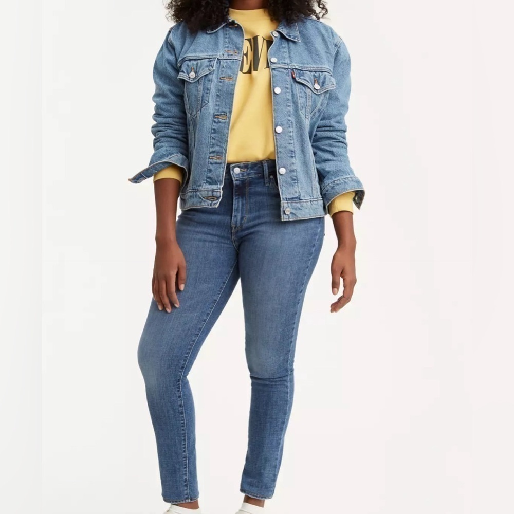 Levi’s 501 High Rise Skinny Rise Denim Jeans Size 25X30
